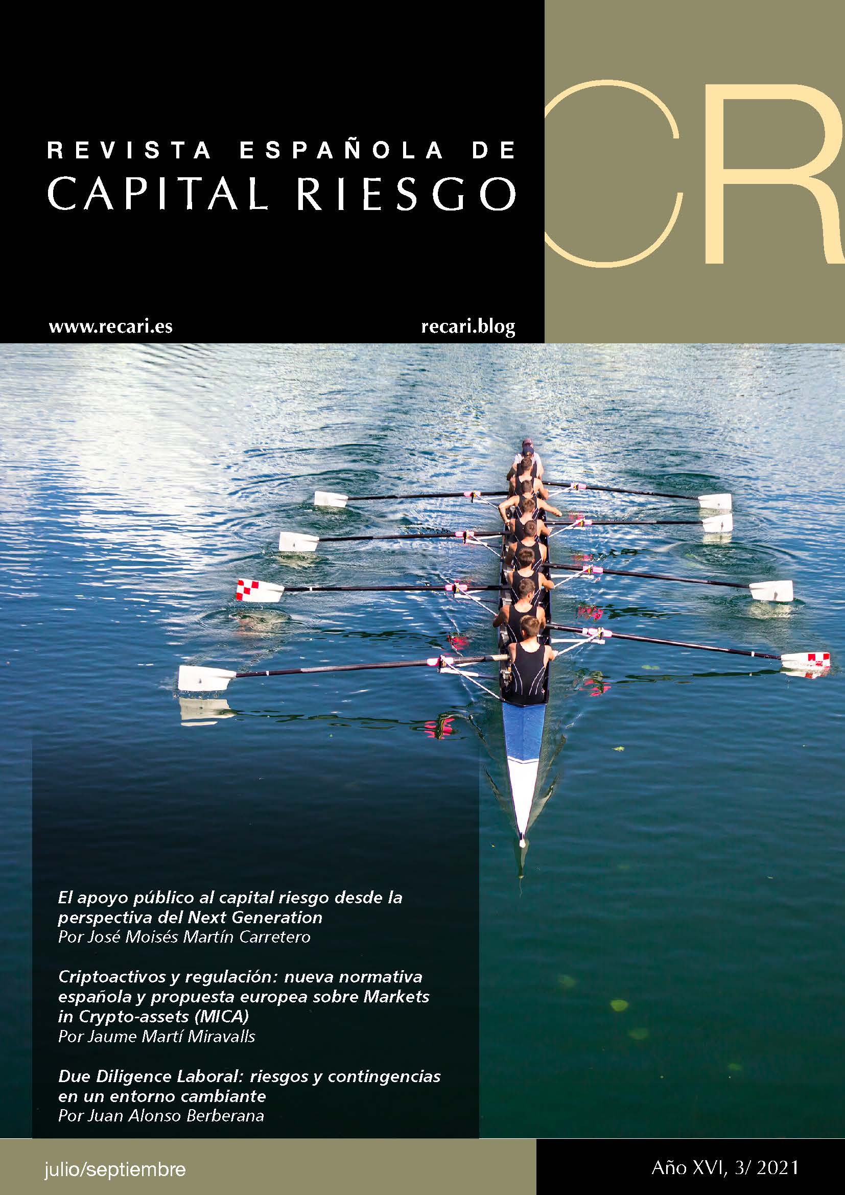 Portada de la Revista Española de Capital Riesgo del 3T.2021 / Q3.2021 ...