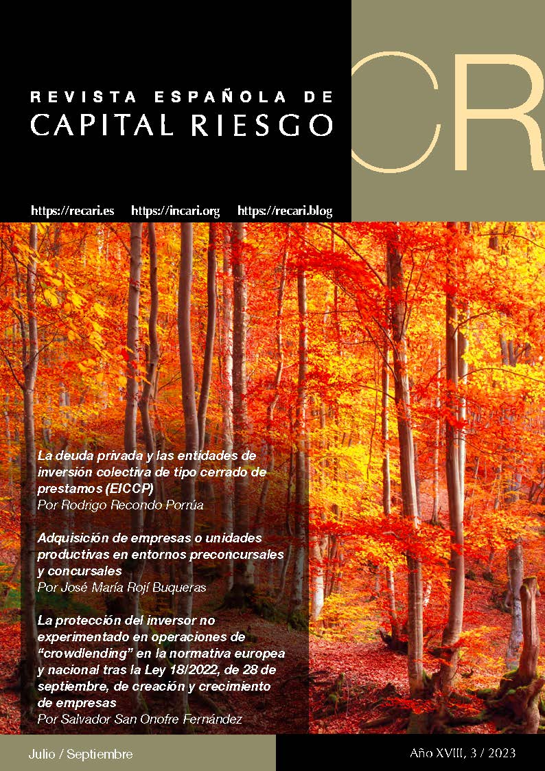 Portada de la Revista Española de Capital Riesgo (RECARI) / Spanish ...